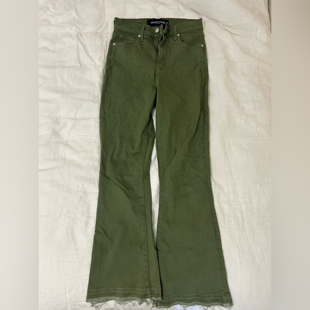 Veronica Beard Olive Green Jeans